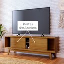 Ver imagem 7 de Rack com Painel para TV até 65 Polegadas Ripado Frisado 244CMX179CM Milo Madetec Marrom