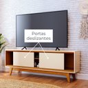 Ver imagem 7 de Rack com Painel Ripado para TV até 65 Polegadas MDF 179CMX244CM Frisado Milo Marrom