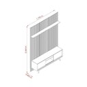 Ver imagem 4 de Rack com Painel Ripado para TV até 65 Polegadas MDF 179CMX244CM Frisado Milo Marrom