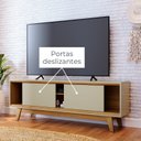 Ver imagem 7 de Rack com Painel para TV até 65 Polegadas Ripado Frisado MDF 244CMX179CM Linha Milo Madetec Cumaru/Opala
