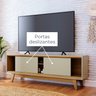 Rack com Painel MDF Frisado para Tv até 65 Polegadas Milo - 7