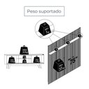 Ver imagem 6 de Rack com Painel para TV até 65 Polegadas Ripado Frisado MDF 244CMX179CM Linha Milo Madetec Cumaru/Opala