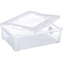 Ver imagem 5 de Kit 6 Caixas Organizadoras 13,5l Ordene Tampa Empilhável Closet Escritório Incolor