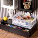 Ver imagem 4 de Kit 6 Caixas Organizadoras 13,5l Ordene Tampa Empilhável Closet Escritório Incolor