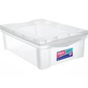 Ver imagem 3 de Kit 6 Caixas Organizadoras 13,5l Ordene Tampa Empilhável Closet Escritório Incolor