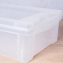 Ver imagem 6 de Kit 6 Caixas Organizadoras 13,5l Ordene Tampa Empilhável Closet Escritório Incolor