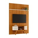 Ver imagem 1 de Rack com Painel para TV até 65 Polegadas MDF 179CMX312,5cm Curvo Frisado Silverston Marrom