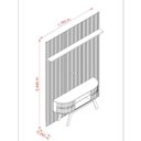 Ver imagem 3 de Rack com Painel para TV até 65 Polegadas MDF 179CMX312,5cm Curvo Frisado Silverston Marrom