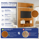 Ver imagem 5 de Rack com Painel para TV até 65 Polegadas MDF 179CMX312,5cm Curvo Frisado Silverston Marrom