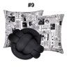 Kit 2 Almofadas Decorativas cheias mais Almofada Nó Preto - 2