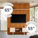 Ver imagem 6 de Rack com Painel para TV até 65 Polegadas MDF 179cm x 244,5cm New Panorama Marrom Cinamomo/Off White