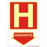 Placa de Pvc Fotoluminescente Auto-adesiva 20x30cm Hidrante - 250 Be - Sinalize - 1
