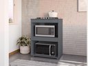 Ver imagem 1 de Balcão Adriana para Cooktop 4 ou 5 Bocas Cinza - Ajl Móveis