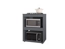 Ver imagem 2 de Balcão Adriana para Cooktop 4 ou 5 Bocas Cinza - Ajl Móveis