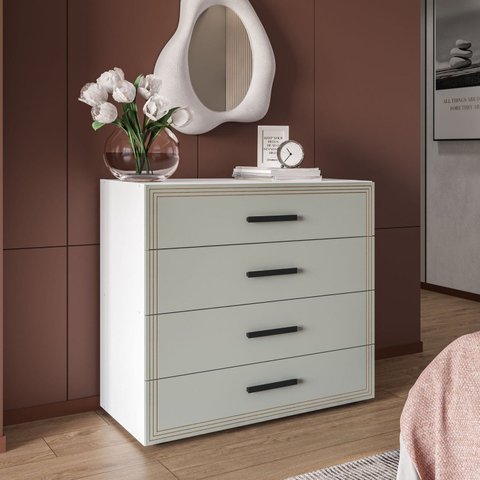 Cômoda 4 Gavetas 83,8cm 46cm 90cm Valência
