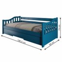 Ver imagem 3 de Bicama Solteiro American Estilo Sofá em Madeira Maciça