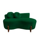 Ver imagem 5 de Namoradeira Sofá Feijão Lounge 120cm Orgânica Bouclé Verde