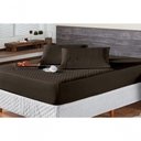 Ver imagem 3 de Protetor Colchao Casal Impermeavel Matelado Aquarela 01 Peça - Marrom