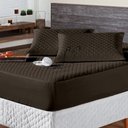 Ver imagem 4 de Protetor Colchao Casal Impermeavel Matelado Aquarela 01 Peça - Marrom