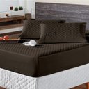 Ver imagem 5 de Protetor Colchao Casal Impermeavel Matelado Aquarela 01 Peça - Marrom