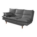 Ver imagem 4 de Sofá Cama Vancouver com Banqueta Suede Cinza 380 Império Estofados