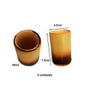 Ver imagem 4 de Kit com 6 Copos de Bambu Flambado 50ml Nc Caieiras