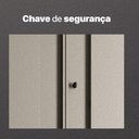 Ver imagem 4 de Armário Aéreo de Cozinha em Aço Multibox 2 Portas Cinza/preto - Telasul