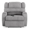 Poltrona do Papai Reclinável Kalie Controle Power Elétrico Fh9 Linho Cinza - Mpozenato - 10