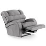 Poltrona do Papai Reclinável Kalie Controle Power Elétrico Fh9 Linho Cinza - Mpozenato - 1