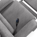 Ver imagem 5 de Poltrona do Papai Reclinável Kalie Controle Power Elétrico Fh9 Linho Cinza - Mpozenato