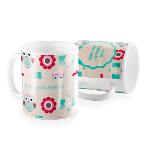 Caneca Vovós Coruja Amo Vocês