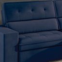 Ver imagem 6 de Sofá 3 Lugares Retrátil e Reclinável Veludo Soft 207cm Grécia Azul