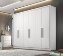 Ver imagem 2 de Guarda Roupa Casal 100% Mdf 6 Portas 8 Gavetas - Linea-branco - Móveis Novo Horizonte