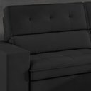 Ver imagem 5 de Sofá 3 Lugares Retrátil e Reclinável Veludo Soft 207cm Grécia Preto