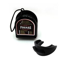 Kit Luvas Boxe Tradicional FHERAS + Bandagem e Protetor Bucal - 08 OZ - Vermelho - 2
