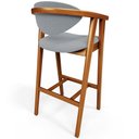 Ver imagem 5 de Kit 06 Banquetas Alta para Cozinha Bancada Bar Sala de Jantar Fixa Cecília L02 Bouclê Cinza - Lyam