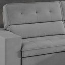 Ver imagem 6 de Sofá 4 Lugares Retrátil e Reclinável Veludo Soft 250cm Grécia Cinza