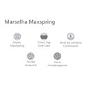 Ver imagem 3 de Colchão Solteirão Molas Maxspring Marselha Euro Pillow (96x203x25) - Herval