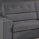 Ver imagem 6 de Sofá 4 Lugares Retrátil e Reclinável Veludo Soft 250cm Grécia Cinza Grafite
