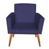 Poltrona Decorativa Nina Corino Azul Marinho - Móveis Mafer - 1