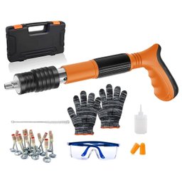 Pistola de Fixaçao Finca Pino Pressao Epi Segurança Acessorios Obra Reparo Construçao Proteçao Prego - 1