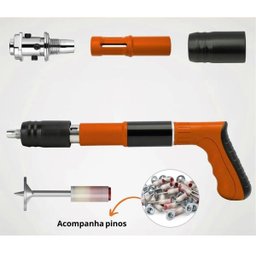 Pistola de Fixaçao Finca Pino Pressao Epi Segurança Acessorios Obra Reparo Construçao Proteçao Prego - 6