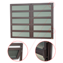 Ver imagem 2 de Basculante Alumínio 2 SEÇÕES100 X 240 Elite V.Boreal Marrom Corten Brimak