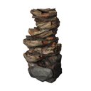 Ver imagem 6 de Fonte de Água Pedra Decorativa Cascata Grande Luz Led Jardim