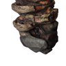 Fonte de Água Pedra Decorativa Cascata Grande Luz Led Jardim - 8