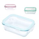 Ver imagem 1 de Pote Hermético Vidro Marmita 640ml Microondas Retangular