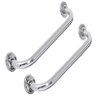 Alça Apoio Inox 50cm Kit 2 Uni Banheiro Idoso Cadeirante Deficiente Acessibilidade - 1