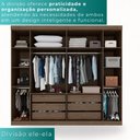 Ver imagem 5 de Guarda-roupa Casal 6 Portas 6 Gavetas Sparta - Mais Móveis Newcanion/offwhite