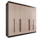 Ver imagem 1 de Guarda-roupa Casal 6 Portas 6 Gavetas Sparta - Mais Móveis Newcanion/offwhite