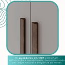 Ver imagem 7 de Guarda-roupa Casal 6 Portas 6 Gavetas Sparta - Mais Móveis Newcanion/offwhite